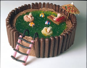 A swimming pool cake from the Australian Women’s Weekly’s Children’s Birthday Cake Book