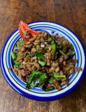 Rosa’s Thai restaurant’s dish, which they sometimes call “no idea” – the dish for undecided customers.