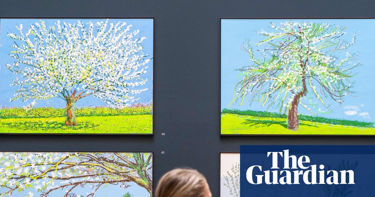David Hockney's 90-metre Normandy nature frieze to be shown in London