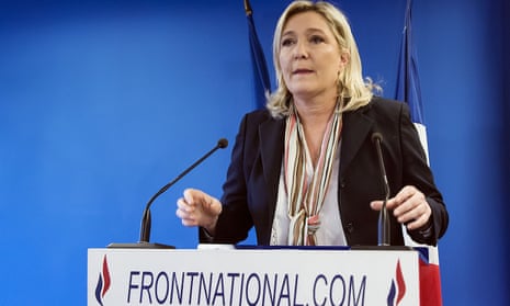 French Front National far-right party’s Marine Le Pen