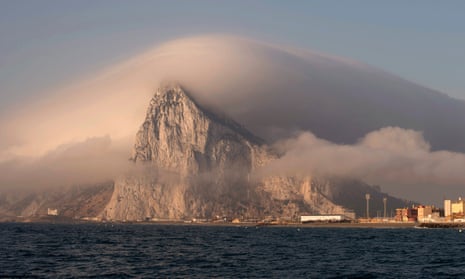 Gibraltar, seen from from La Linea de la Concepcion