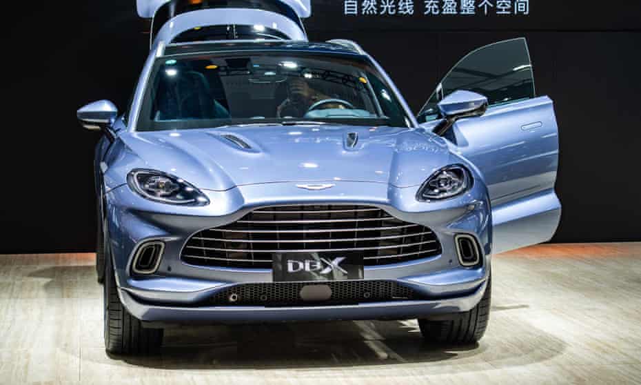 An Aston Martin DBX SUV. The company does not make any electric vehicles.