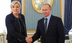 Marine Le Pen meets Vladimir Putin at the Kremlin.