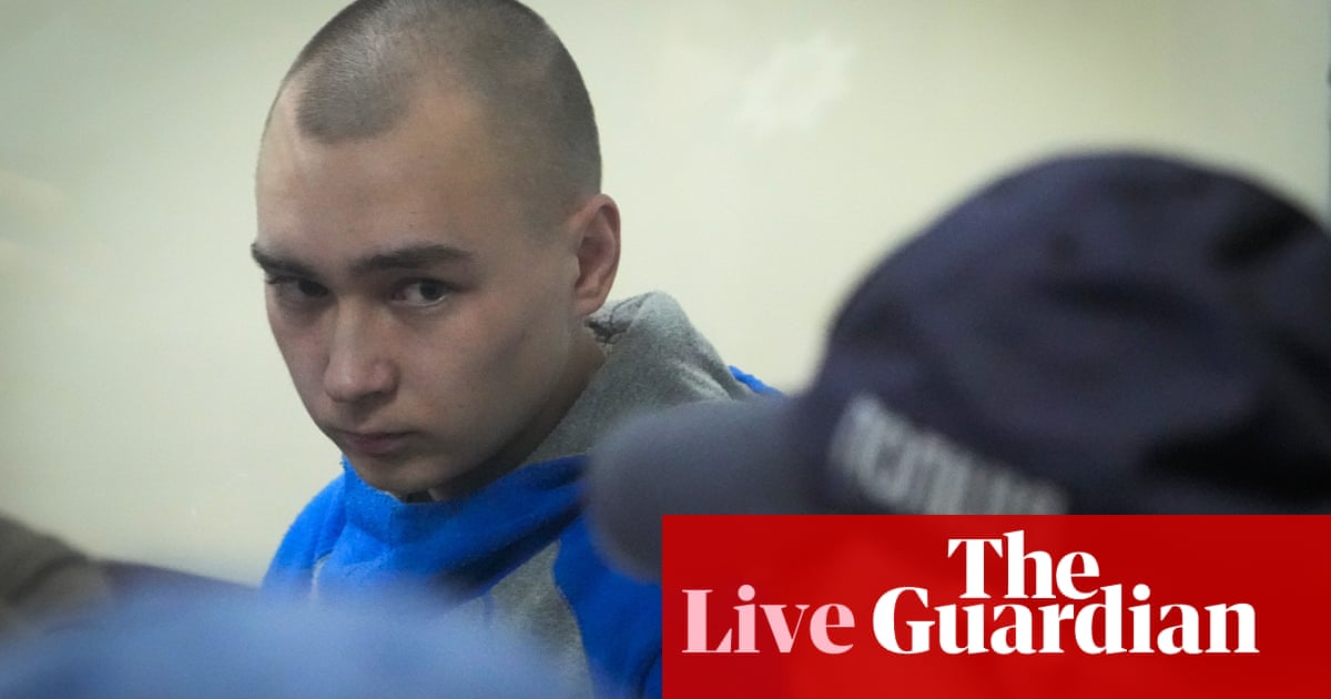 러시아-우크라이나 전쟁: first Russian soldier on trial for war crimes pleads guilty, EU proposes €9bn in loans to Ukraine – live
