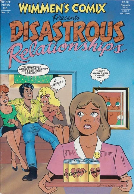 Wimmen’s Comix Presents Disastrous Relationships, Rip Off Press, 1989. Trina Robbins was a co-founder of the all-female underground comics anthology