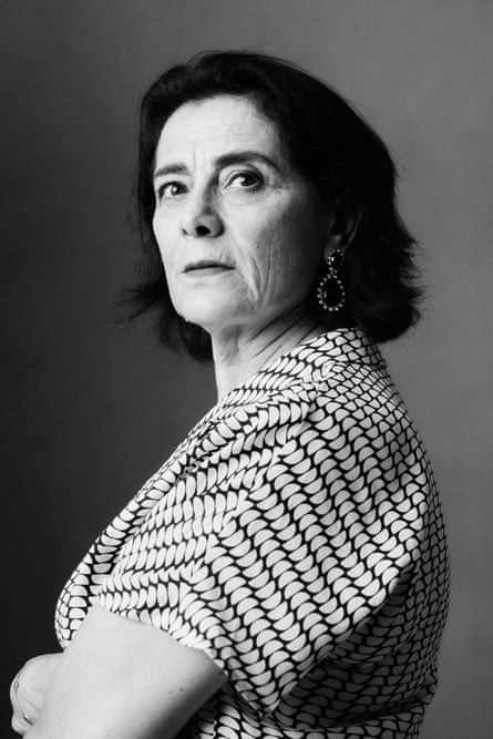 woman looks at camera in black and white picture