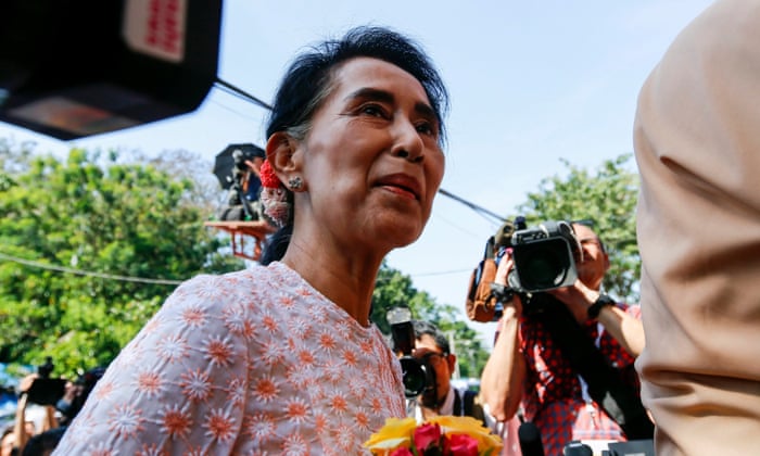 Aung San Suu Kyi on the day after Myanmar's election.