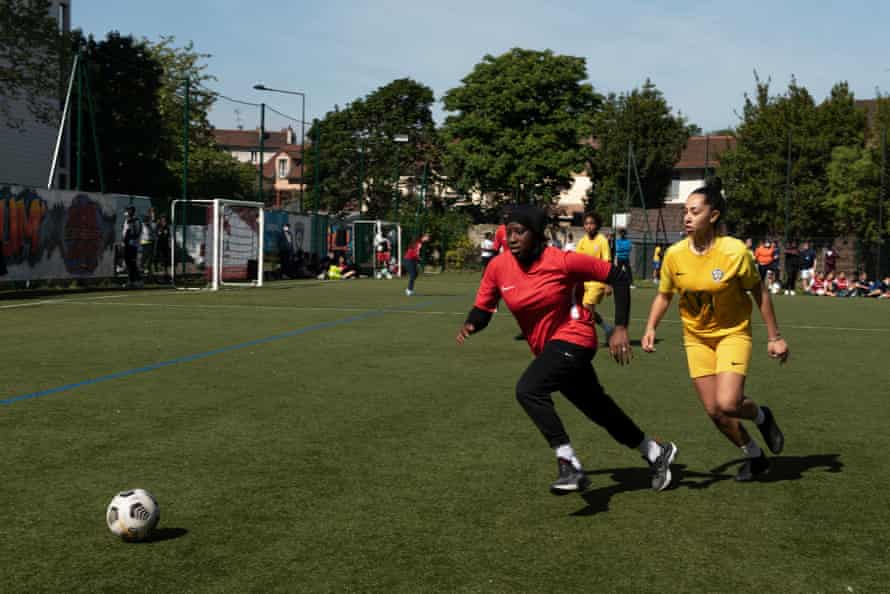 Mama playing in a match at the Women's Urban Cup