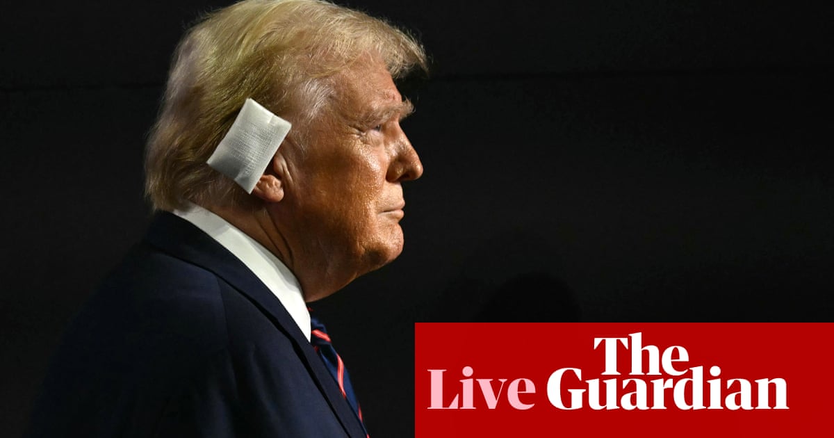 Trump meets with Secret Service chief ahead of speech at Republican convention - live