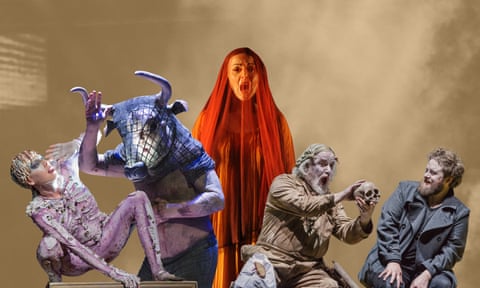 From left: The Tempest, The Minotaur, L’amour de loin, Hamlet