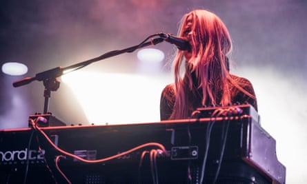 Organ obsessive ... Anna von Hausswolff performing live at Club to Club festival in Turin, in 2016.