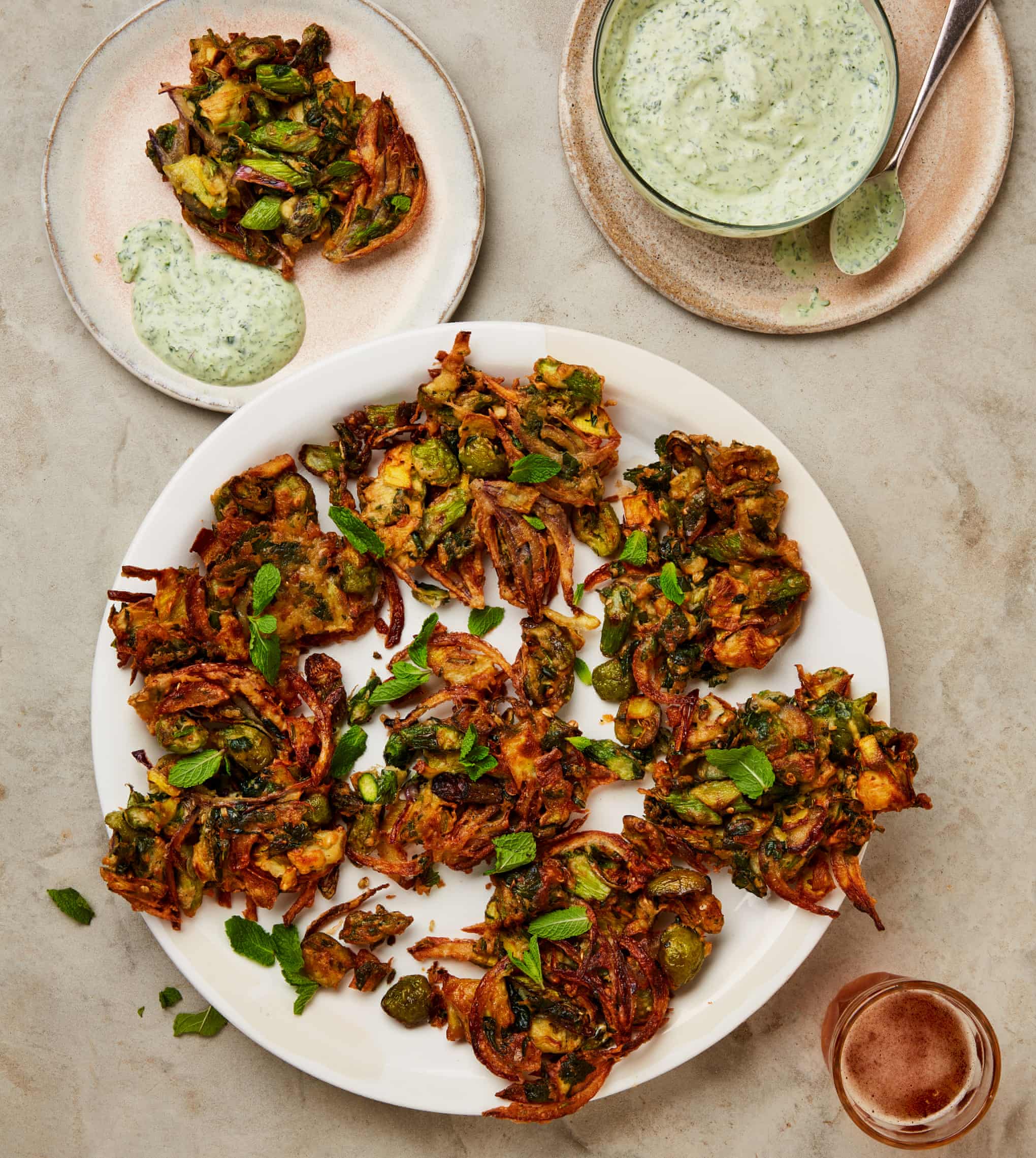 Yotam Ottolenghi’s recipes for spring vegetable fritters