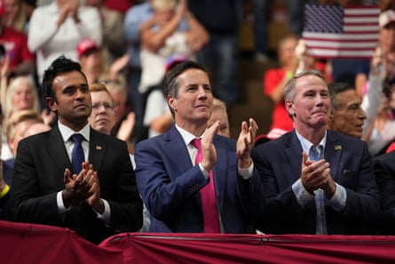 three men clap