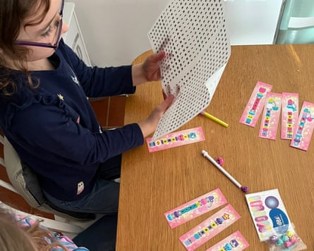 Rebecca Goodman testing gifts for 7 Year Olds