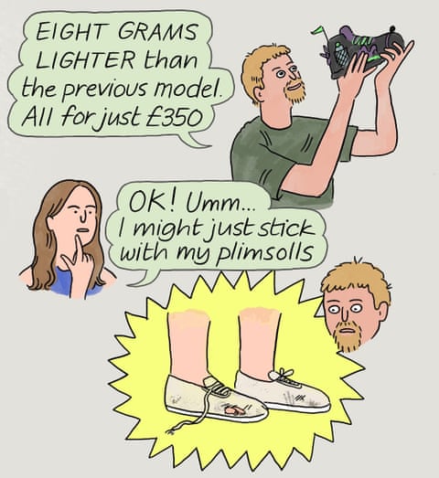 Edith Pritchett cartoon on buying hiking boots, panel 4