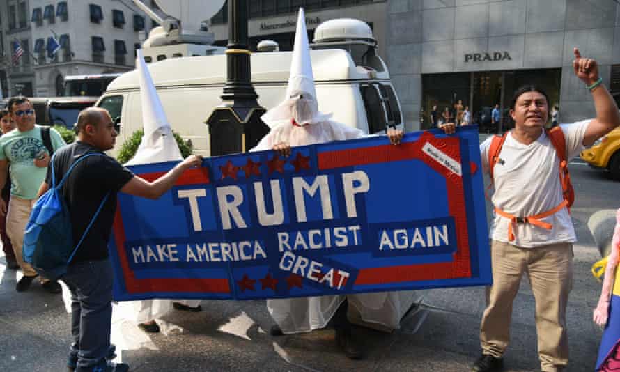 trump racist protesters