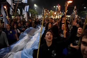 Workers and members of social organisations marched through the Argentine capital on the 70th anniversary of the death of Eva Perón