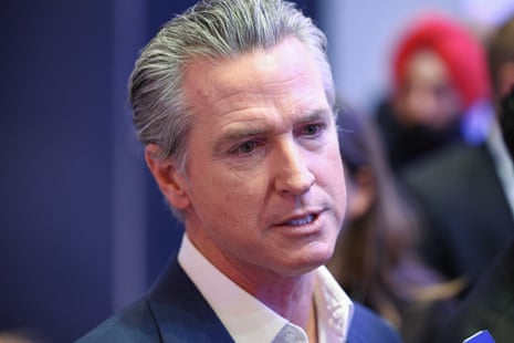Newsom says Davos appearance was canceled under pressure from Trump | Gavin Newsom | The Guardian