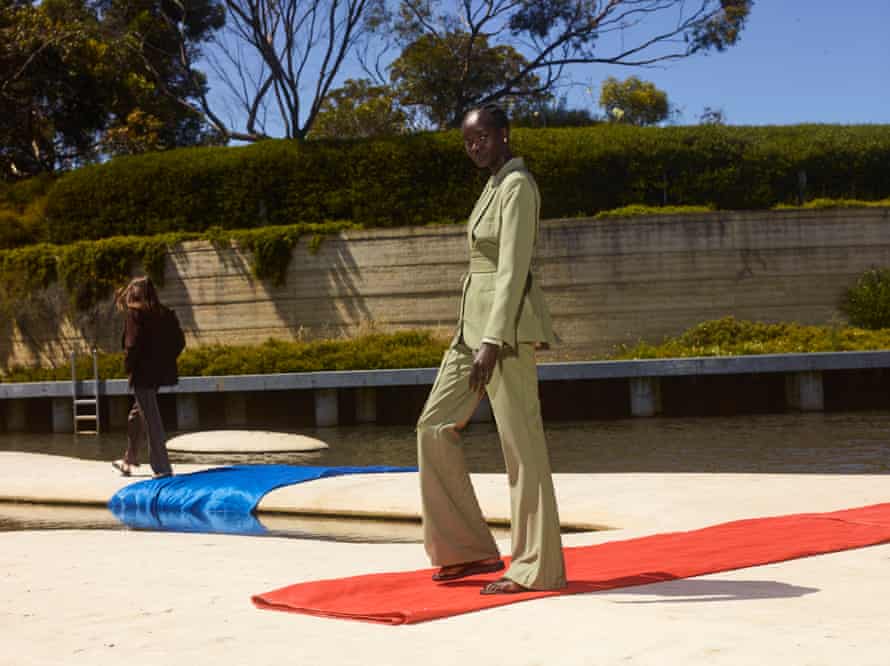 Clothing from Viktoria and Woods, worn with sandals by Alias Mae, one of the few footwear designers still manufacturing locally, for the Australian Made fashion film.