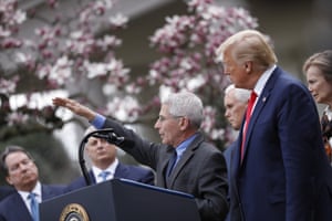 Anthony Fauci speaks during a news conference in the Rose Garden of the White House in Washington, D.C., U.S., on Friday, March 13, 2020.