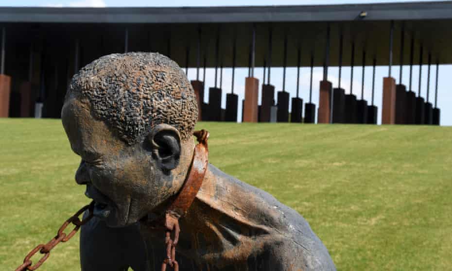 The US national slavery memorial in Alabama. Federal lawmakers have advanced plans for reparations commission.