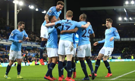 The lesson is never give up,' says Pep Guardiola after Manchester City go top | Manchester City | The Guardian
