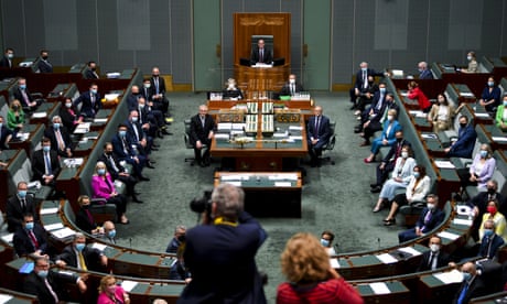 MPs pose for official photographs before question time on Wednesday