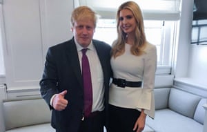 Boris Johnson and Ivanka Trump
