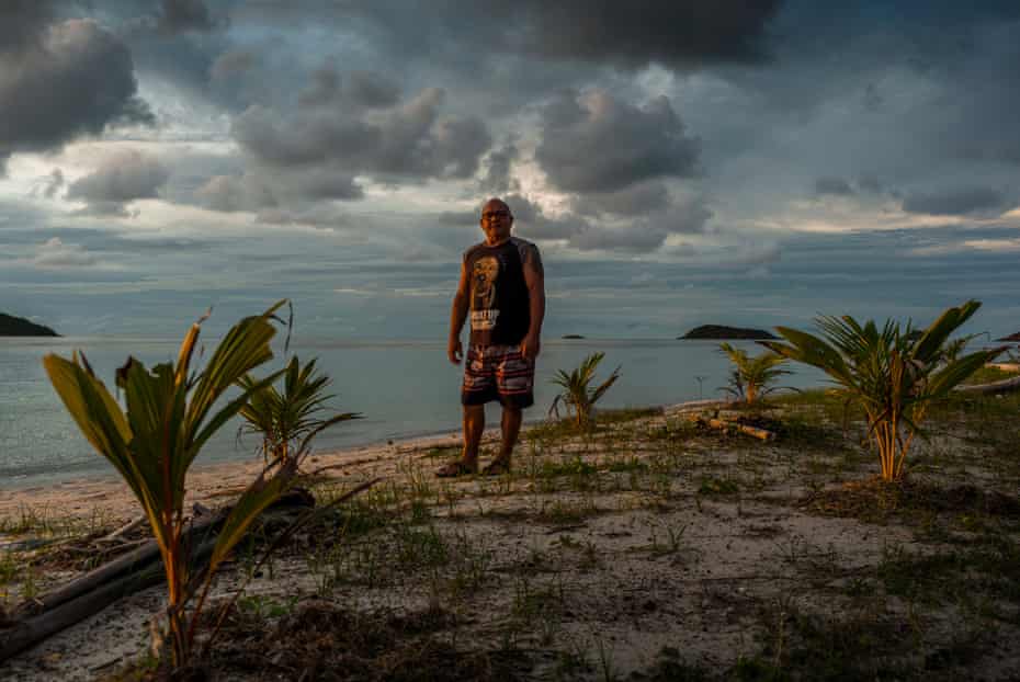 Horace Ngagalaig, 60, on Badu Island in the Torres Strait.