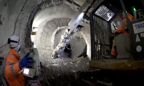 Construction in 2015 on the Crossrail project