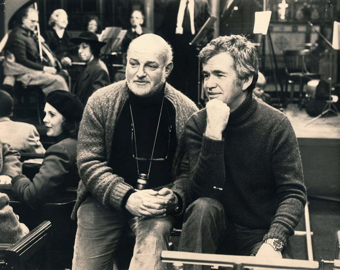 Jim Clark (right) with John Schlesinger