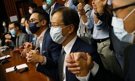 Pro-democracy lawmakers in Hong Kong, including Kenneth Leung, Dennis Kwok, Alvin Yeung and Kwok Ka-ki, have been disqualified from sitting in LegCo.