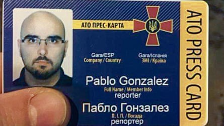 Pablo González press accreditation.