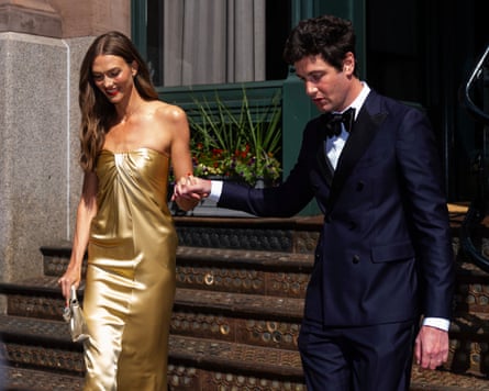 Joshua Kushner with Karlie Kloss in New York City