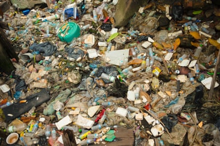 Floating rubbish in Sihanouk, Cambodia