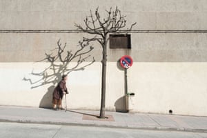 A woman on a street, from the series, Un_accompanied by Álvaro Trincado Fernández