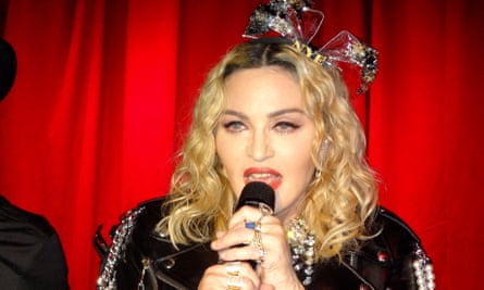 Madonna at the Stonewall Inn, New York.