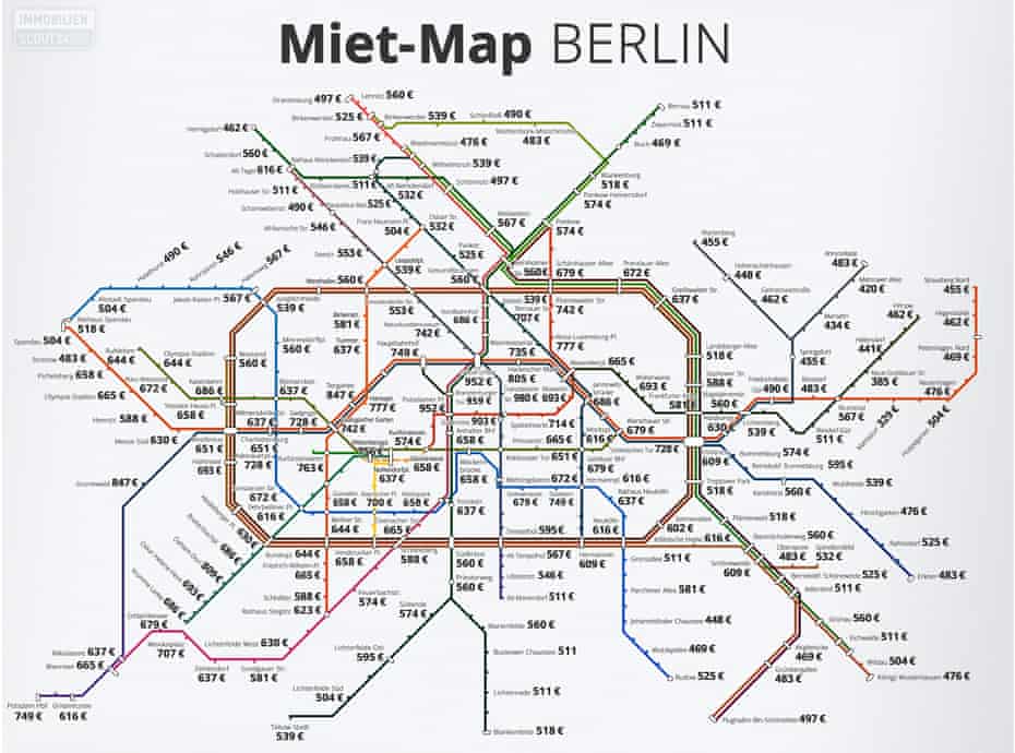 How Much It Costs To Rent In Berlin Mapped By Its Metro Stations Cities The Guardian
