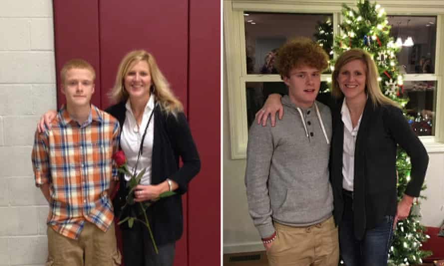 ‘I’m financially conservative, and this saves money …’ Katie Tice in 2014 and 2019.