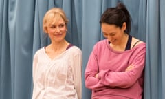 Amelia Bullmore (Marty) and Sian Clifford (Theresa) in Circle Mirror Transformation by Annie Baker, directed by Bijan Shebani, at Home, Manchester.