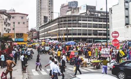 Lagos’s commercial district.