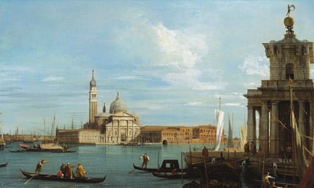 Canaletto’s Venice: The Punta della Dogana and S. Giorgio Maggiore, part of the royal collection.