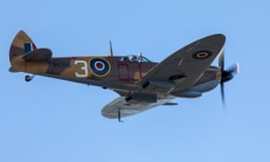 A Spitfire over the house of Capt Tom Moore on his 100th birthday
