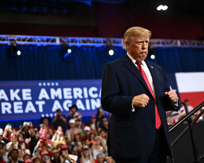 Trump’s plea – ‘pretend I’m on the ballot’ – deserves to backfire | Margaret Sullivan