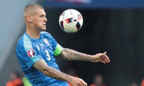 Martin Skrtel in action for Slovakia during Euro 2016. The defender is leaving Liverpool after eight years at the club