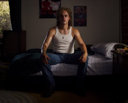 Dacre Montgomery as Billy in Stranger Things.