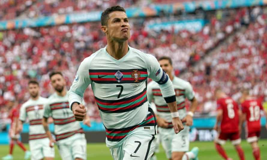 Cristiano Ronaldo S Historic Double Helps Portugal Sink Stubborn Hungary Euro The Guardian Cristiano Ronaldo S Historic Double Helps Portugal Sink Stubborn Hungary Euro The Guardian