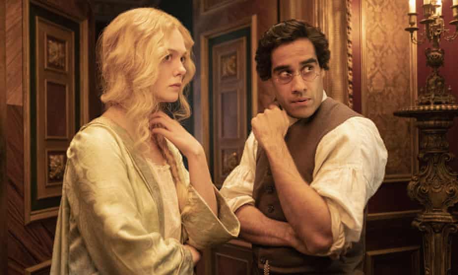 A wild and visceral drama… Dhawan with Elle Fanning in The Great.