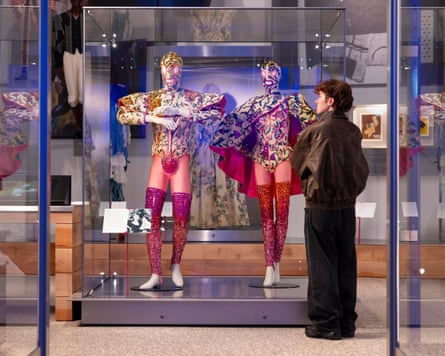 Costumes for Because We Must (1987) by Leigh Bowery and Mr Pearl at the V&A East.