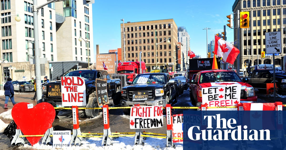 5G and QAnon: how conspiracy theorists steered Canada’s anti-vaccine trucker protest